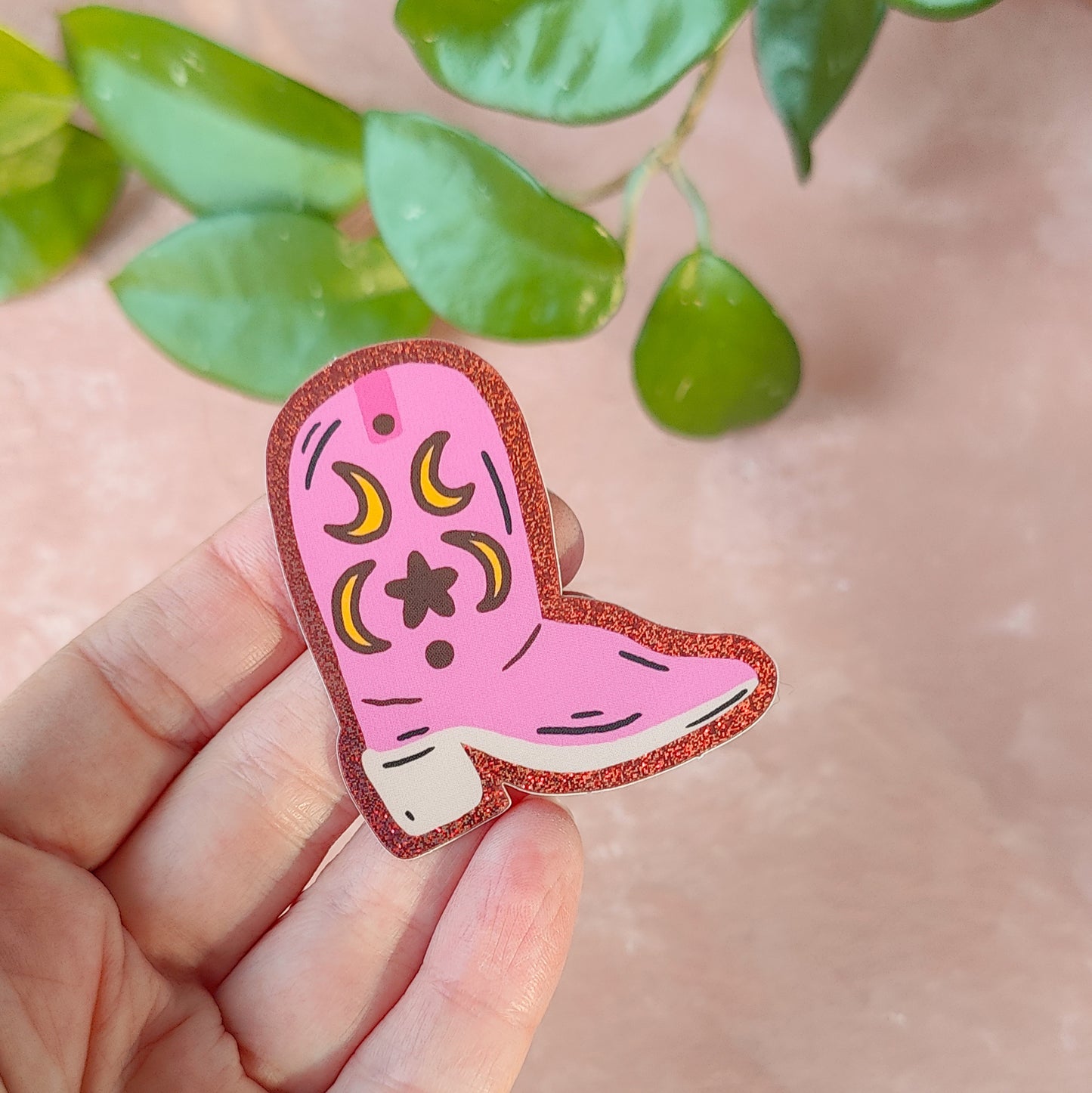 Pinkki buutsi | Glittertarra