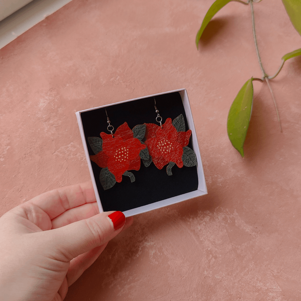 Joulutähti | 2-laatuiset korvakorut