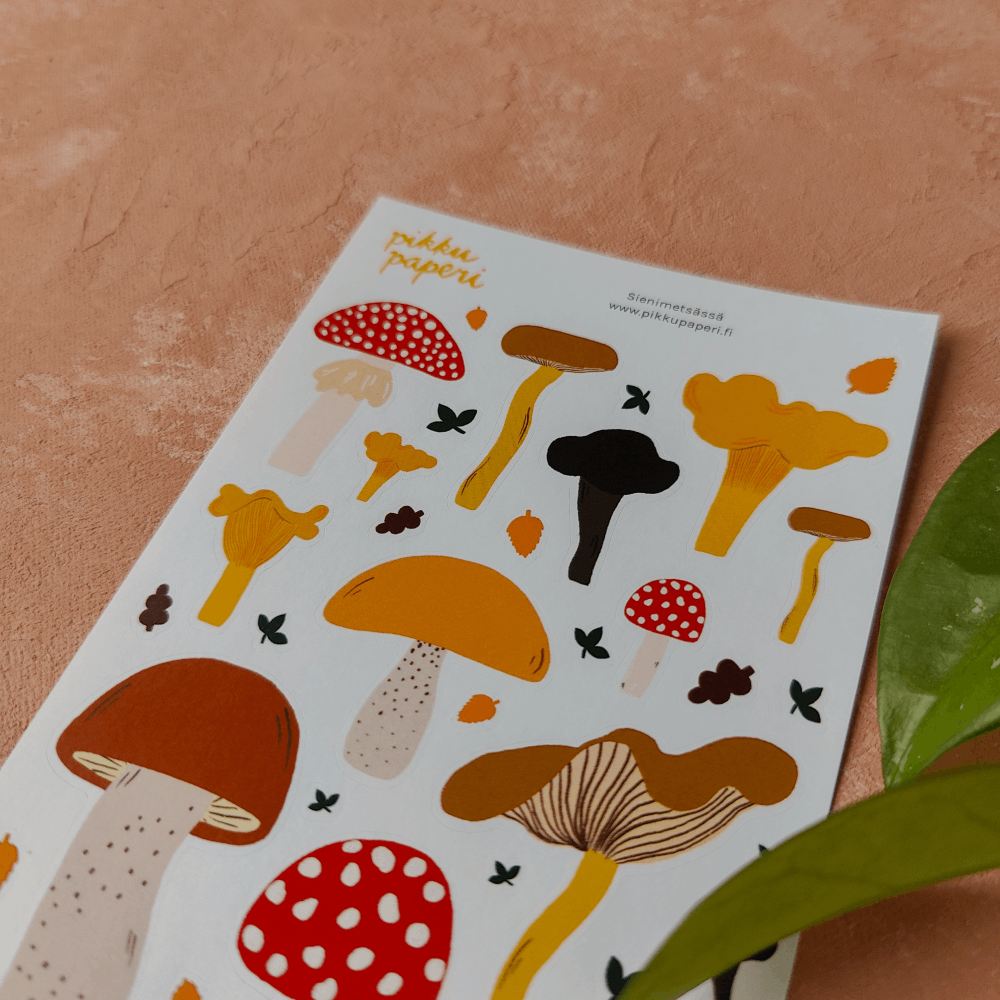 Sienimetsässä | Tarra-arkki