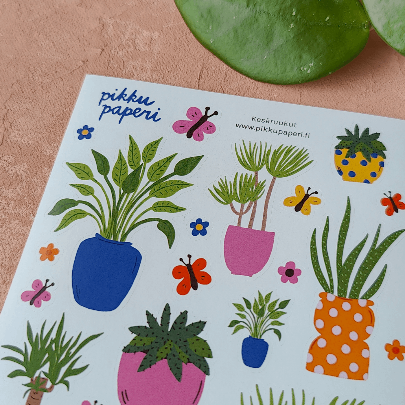 Kesäruukut | Tarra-arkki