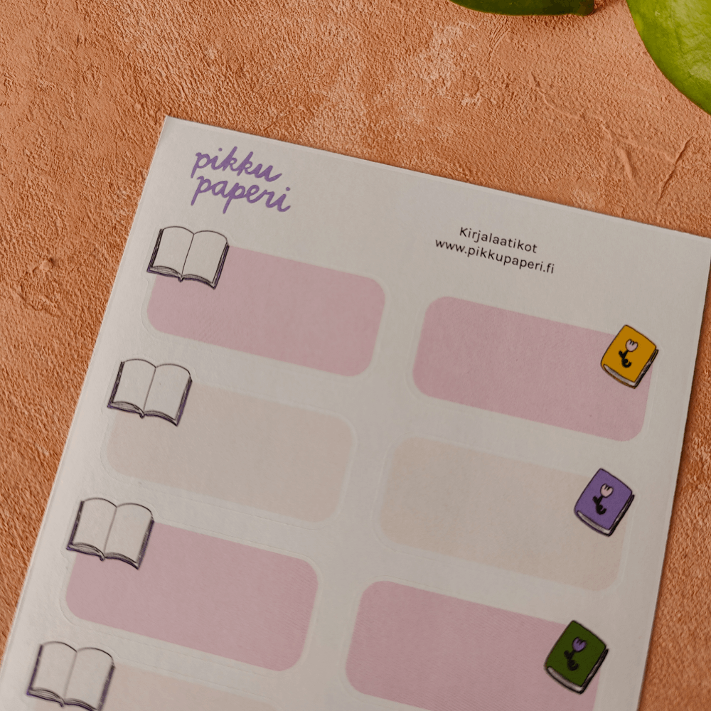 Kirjalaatikot | Tarra-arkki