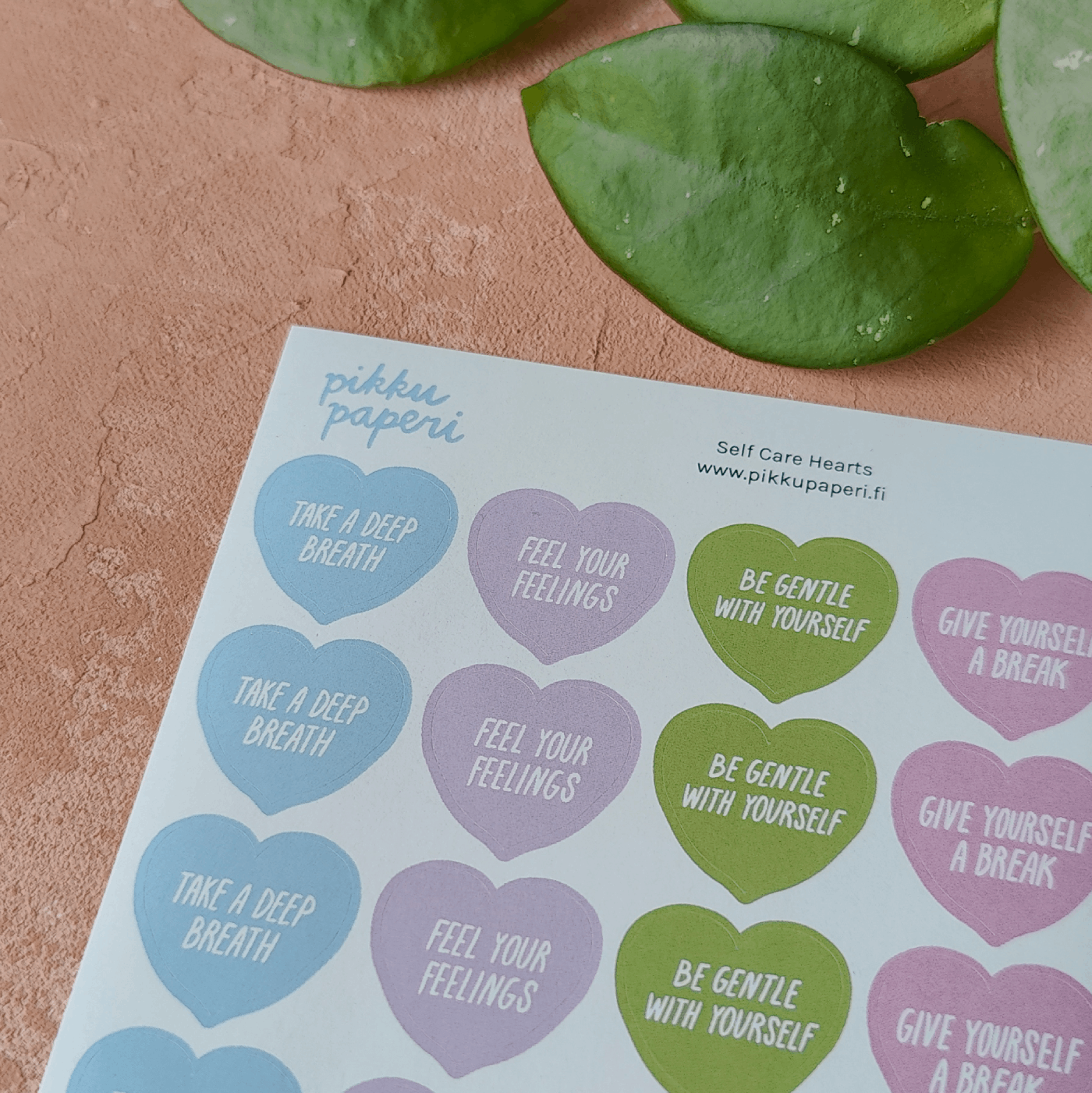 Self Care Hearts | Tarra-arkki