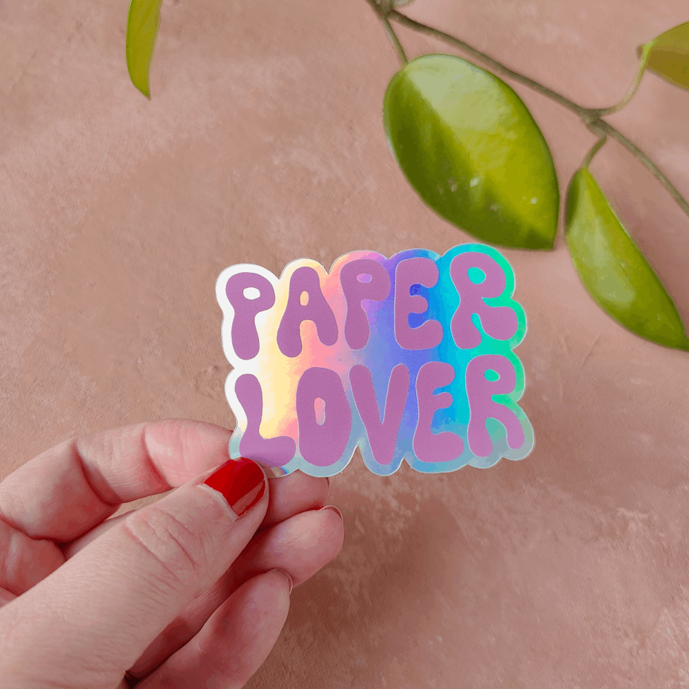 Paper Lover | Holograafinen tarra
