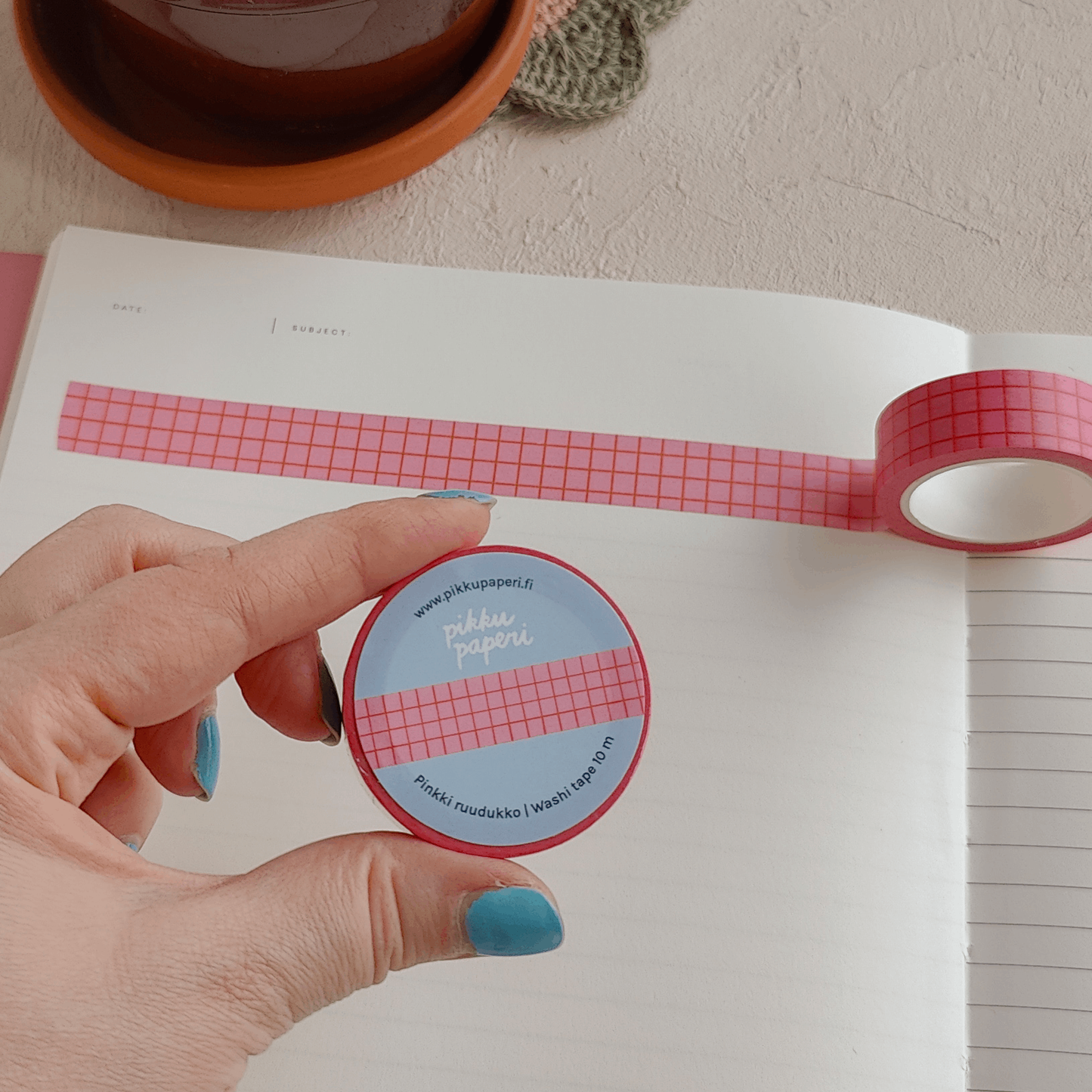 Pinkki ruudukko | Washiteippi