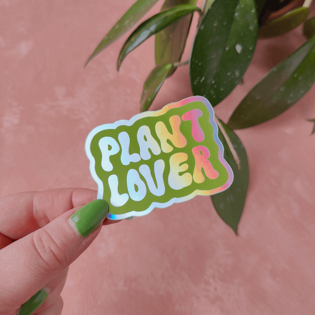 Plant Lover | Holograafinen tarra