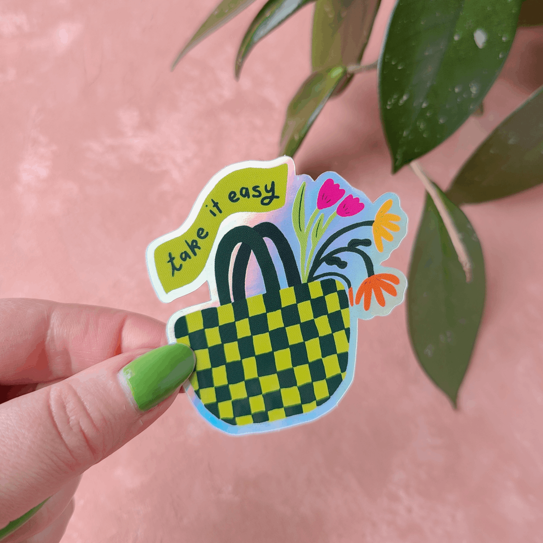 Take It Easy | Holograafinen tarra