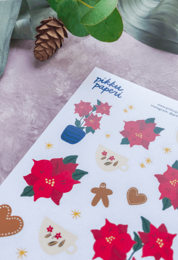 Joulutähti | Tarra-arkki