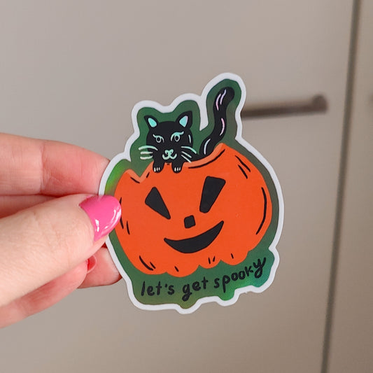Let's Get Spooky | 2-laatuinen tarra