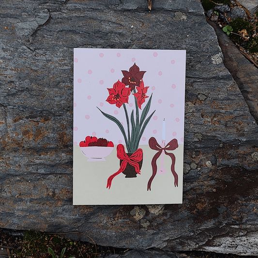Amaryllis | Joulukortti