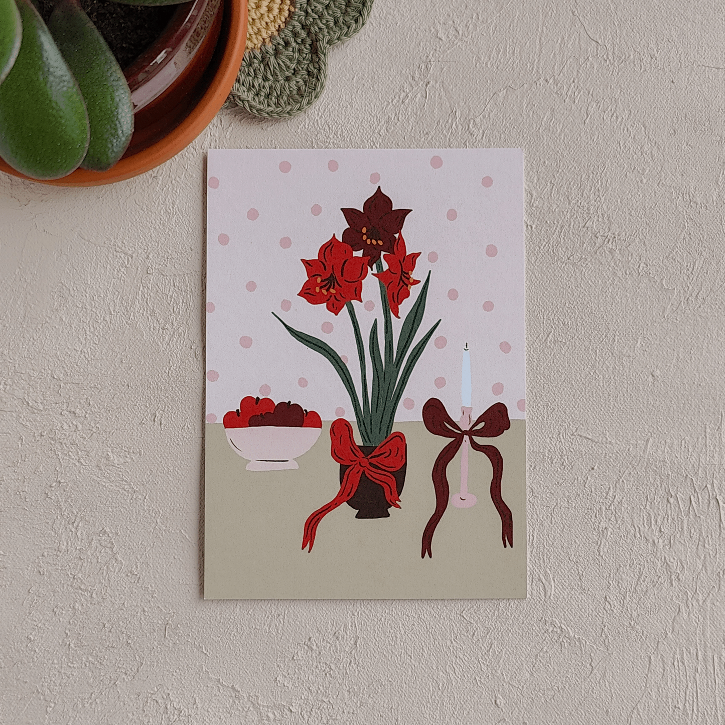 Amaryllis | Joulukortti