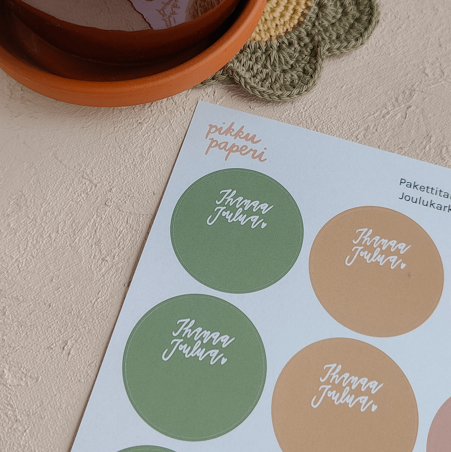 Joulukarkki | Pakettitarra-arkki A5