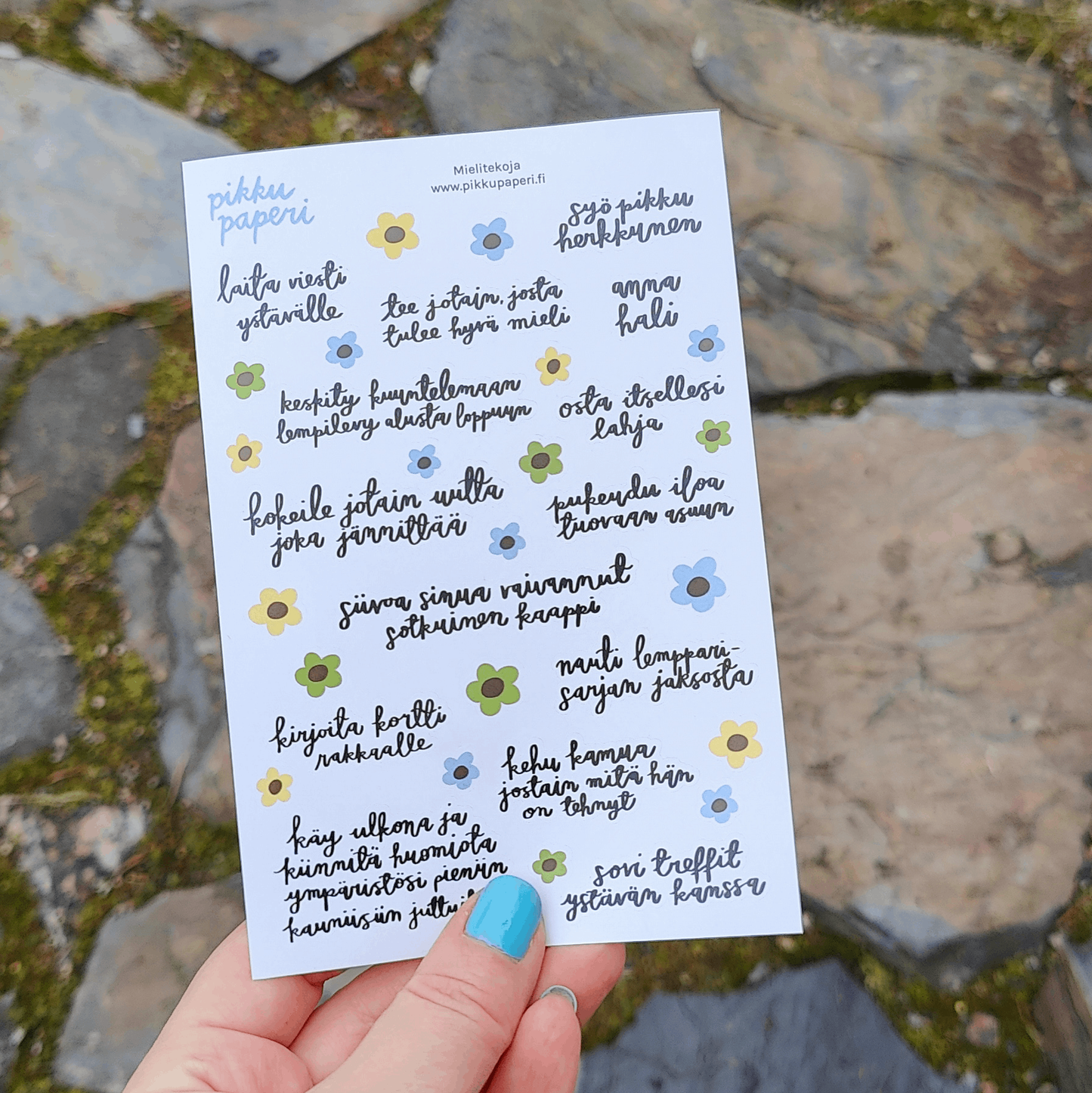 Mielitekoja | Tarra-arkki