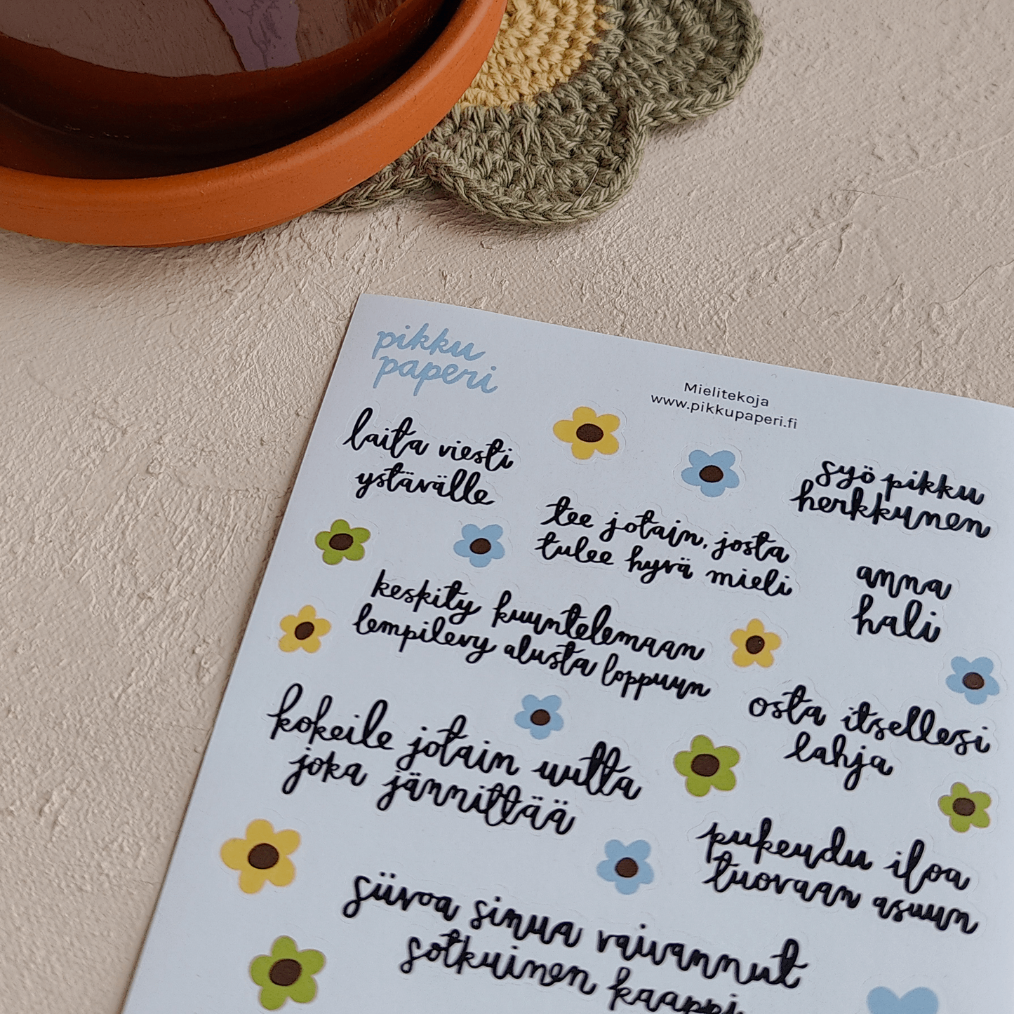 Mielitekoja | Tarra-arkki