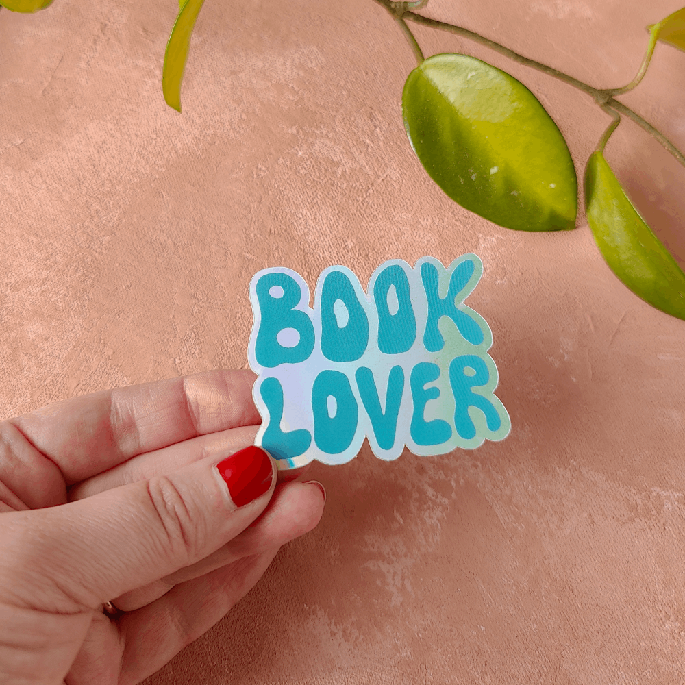 Book Lover | Holograafinen tarra