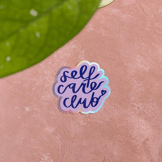 Self Care Club | Holograafinen tarra