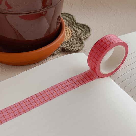 Pinkki ruudukko | Washiteippi