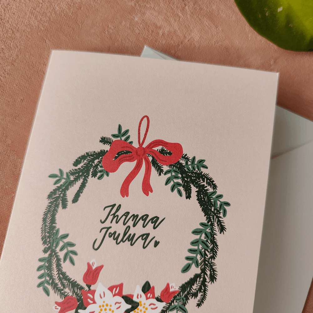 Joulukranssi | Avattava joulukortti